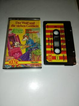 Der Wolf und die sieben Geißlein/König Drosselbart  4-fach Schwarz geschraubt Schwarz mit Rot-Gelben Aufkleber 4.24467 CD Teldec