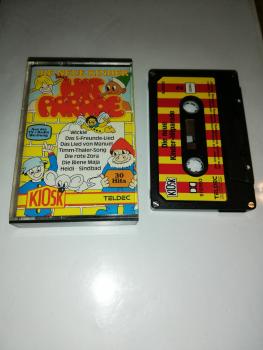 Die neue Kinder Hitparade 4-fach Silber geschraubt Schwarz mit Rot-Gelben Aufkleber 4.24320 Teldec