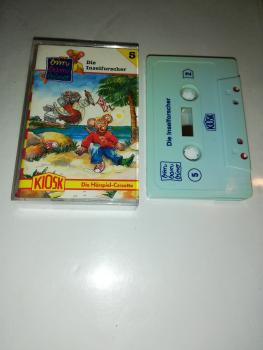 Bim Bam Bino Folge 5 Die Inselforscher Weiß mit Blauen Druck( Der grüne Punkt) Kiosk