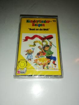 Kinderlieder-Reigen Folge 13 Bunt ist die Welt Schwarz mit Blauen Aufkleber 5109 Schneiderton Originalverpackt