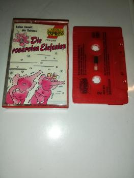 Die rosaroten Elefanten Folge 12 Leise rieselt der Schnee Rot mit Schwarzen Druck 497871-215 Ariola Expess