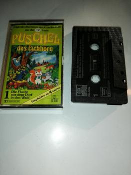 Puschel das Eichhorn Folge 1 Die Flucht aus dem Dorf in den Wald Schwarz mit Silbernen Druck 44371 6 Ariola Club Edition