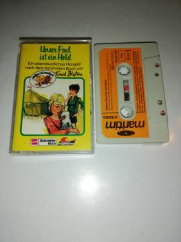 Unser Foxl ist ein Held Grau mit Orangen Aufkleber 48500 Maritim