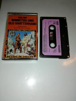 Winnetou und Old Shatterhand 5-fach Silber geschraubt Schwarz mit Lila Aufkleber AE 31.390 Piccolo