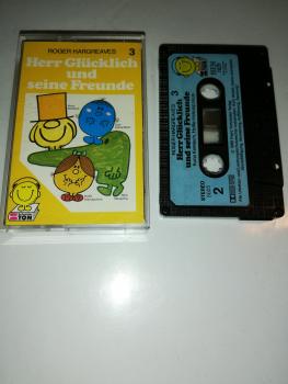 Herr Glücklich und seine Freunde Folge 3 5-fach Schwarz geschraubt Schwarz mit Blauen Aufkleber 5025 Schneiderton