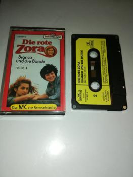 Die rote Zora Folge 1 Branco und die Bande 4-fach Silber geschraubt Schwarz mit Gelben Aufkleber 22827-0 Intercord