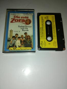 Die rote Zora Folge 3 Fischer Gorian und die Bande 5-fach Silber geschraubt Schwarz mit Gelben Aufkleber 22829-6 Intercord