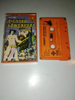 Richard Löwenherz Der Schwarze Ritter 4-fach Silber geschraubt Orange mit Orangen Aufkleber 4.22335 CD Telefunken