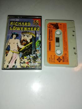 Richard Löwenherz Der Schwarze Ritter 4-fach Grau geschraubt Grau mit Orangen Aufkleber 4.22335 CH Telefunken