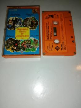 Die schönsten Märchen der Gebrüder Grimm 4-fach Silber geschraubt Orange mit Orangen Aufkleber 4.21207 CD Telefunken