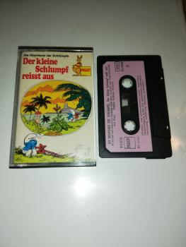 Der kleine Schlumpf reisst aus Schwarz mit Lila Aufkleber BA 32.686 Peggy