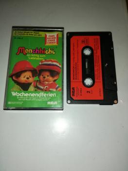 Monchhichi so richtig zum Liebhaben 5-fach Silber geschraubt Schwarz mit Roten Aufkleber 31246-2 RCA