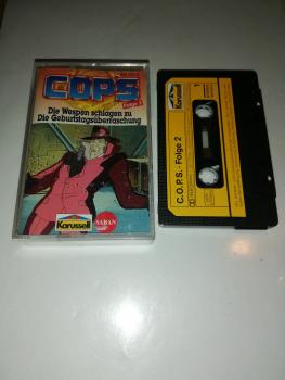 C.O.P.S. Folge 2 Die Wespen schlagen zu/ Die Geburtstagsüberraschung Schwarz mit Gelben Aufkleber 841531-4 Karussell