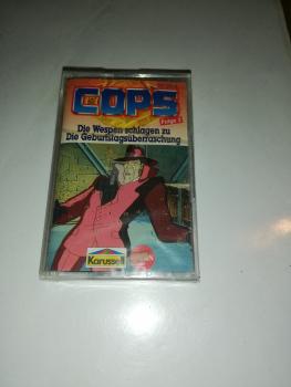 C.O.P.S. Folge 2 Die Wespen schlagen zu/ Die Geburtstagsüberraschung Schwarz mit Gelben Aufkleber 841531-4 Karussell Originalverpackt