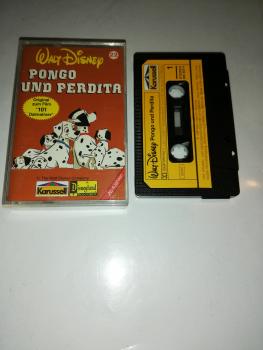 Pongo und Perdita Schwarz mit Gelben Aufkleber 825931-4 Karussell Disneyland