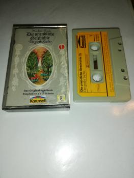 Die unendliche Geschichte 1 Die große Suche Grau mit Gelben Aufkleber 817959-4 Karussell(Cover leicht beschädigt)