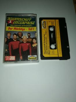 Raumschiff Enterprise Folge 1 Der Mächtige Teil 1 Schwarz mit Gelben Aufkleber 841539-4 Karussell(Innencover beschrieben)