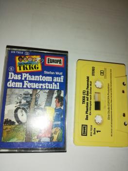 TKKG Folge 5 Das Phantom auf dem Feuerstuhl Gelb mit Gelben Aufkleber 515722.6 Europa