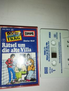 TKKG Folge 7 Rätsel um die alte  Villa Weiß Blau 515724.2 Europa(Großes Fenster)