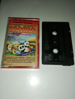 Tao Tao der kleine Pandabär Doppelte Spielzeit Schwarz mit Weißen Druck 45377.9 Club Edition