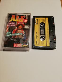 Alf Folge 29 Cousin Blinky/ Der Zauberlehrling 5-fach Silber geschraubt Schwarz mit Gelben Aufkleber 843233-4