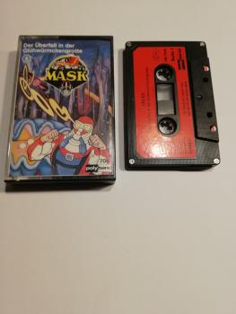 MASK Folge 5 Der Überfall in der Glühwürmchengrotte 4-fach Silber geschraubt Schwarz mit Roten Aufkleber 7049 Polyband