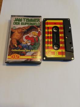 Jan Tenner der Superheld Folge 6 Geheimnis des Adlers 5-fach Silber  geschraubt Schwarz mit Rot Gelben Aufkleber Comic Cover