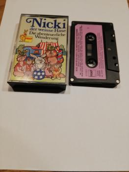 Nicki der weisse Hase Die abenteuerliche Wanderung 5-fach Silber geschraubt Schwarz mit Rosa Aufkleber AE 32.809 Peggy