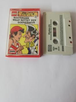 Lego Piraten Folge 3 Bootsmann Willy rettet den Gouverneur Grau mit Schwarzen Druck 495845-215