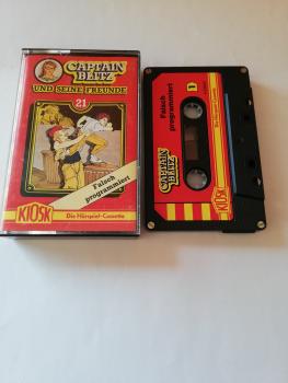 Captain Blitz Folge 21 Falsch programmiert 4-fach Silber geschraubt Schwarz mit Roten Aufkleber 4.26069 CD