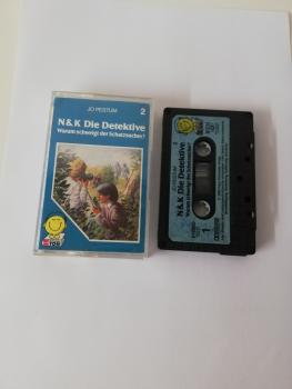 N&K Die Detektive Folge 2 Warum schweigt der Schatzsucher? 5-fach Schwarz geschraubt Schwarz mit Blauen Aufkleber 5017 Schneiderton