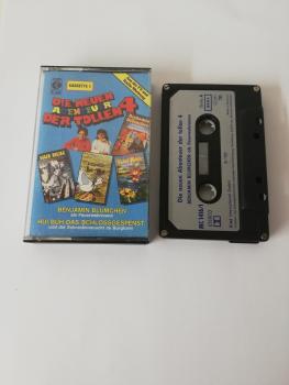 Die neuen Abenteuer der tollen 4 Cassette 1 4-fach Silber geschraubt Schwarz mit Silbernen Aufkleber MC 1416 K-tel