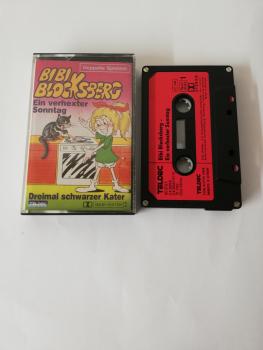 Bibi Blocksberg Doppelte Spielzeit Ein verhexter Sonntag/Dreimal schwarzer Kater 4-fach Silber geschraubt Schwarz mit Roten Aufkleber 453761 Teldec Club Edition Marcato