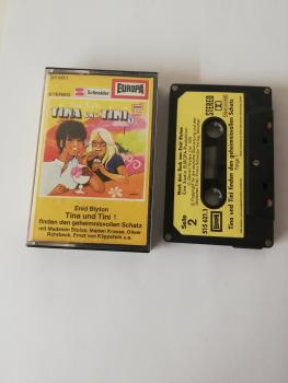 Tina und Tini Folge 1 finden den geheimnisvollen Schatz 5-fach Silber geschraubt Schwarz mit Beigen Aufkleber 515621.1 Europa