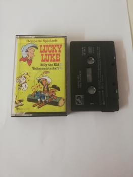 Lucky Luke Doppelte Spielzeit 5 & 6 Billy the Kid/Vetternwirtschaft Schwarz mit Silbernen Druck 19126-2 Marcato(Cover seitlich beschädigt)