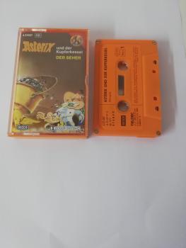 Asterix und der Kupferkessel/Der Seher 4-fach Silber geschraubt Orange mit Orangen Aufkleber Decca