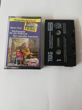 TKKG Doppelfolge 72&77 Taschengeld für ein Gespenst/Der erpreßte Erpresser Schwarz mit Weißen Druck 73761.9 Europa