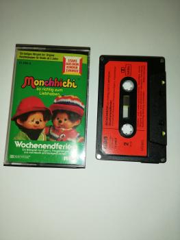 Monchhichi so richtig zum Liebhaben 4-fach Silber geschraubt Schwarz mit Roten Aufkleber 31246-2 RCA