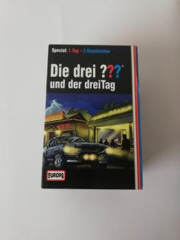 Die Drei Fragezeichen und der Dreitag Folgen B, J, P Sammlerbox Schwarz mit Weißen Druck 8869768666 4/1-3 Europa