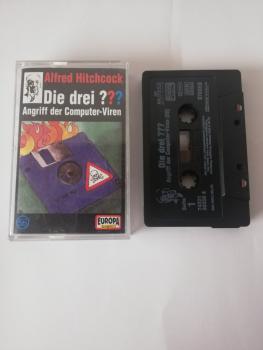 Die Drei Fragezeichen Folge 56 Angriff der Computer-Viren Schwarz mit Weißen Druck 7432138856 4 Europa