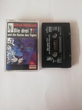 Die Drei Fragezeichen Folge 61 und die Rache des Tigers Schwarz mit Weißen Druck 7432123582 4  Europa