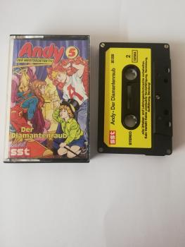 Andy der Meisterdetektiv Folge 5 Der Diamantenraub 5-fach Silber geschraubt Schwarz mit Gelben Aufkleber 30339 SST