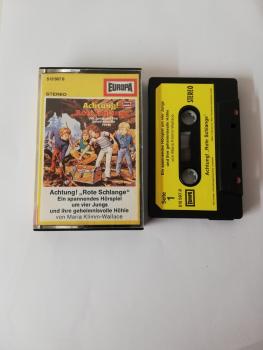 Achtung! "Rote Schlange" Vier Jungs und ihre geheimnisvolle Höhle Schwarz mit Gelben Aufkleber 515587.8 Europa
