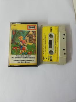 Hänsel und Gretel /Die Bremer Stadtmusikanten Grau mit Gelben Aufkleber 4126 Europa(Aufkleber leicht welllig)