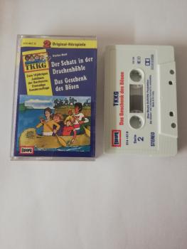 TKKG Doppelfolge Der Schatz in der Drachenhöhle/Das Geschenk des Bösen Weiß Blau Rot 514487.6 Europa