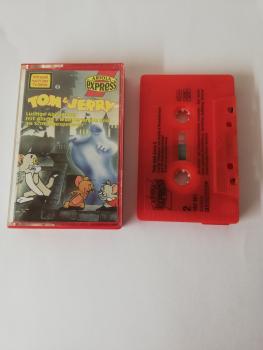 Tom & Jerry Folge 2 Lustige Abenteuer mit Aladin`s Wunderlampe und als Schloßgespenster Rot mit Schwarzen Druck 497621-215 Ariola Express