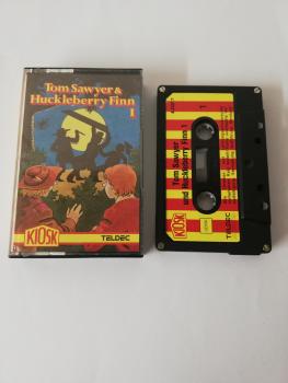 Tom Sawyer & Huckleberry Finn Folge 1 4-fach Silber geschraubt Schwarz mit Rot Gelben Aufkleber 4.23917 CD Teldec