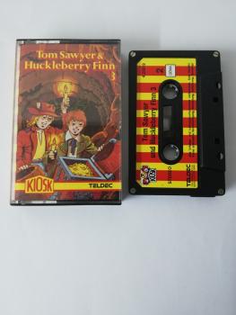 Tom Sawyer & Huckleberry Finn Folge 3 4-fach Silber geschraubt Schwarz mit Rot Gelben Aufkleber 4.23919 CD Teldec