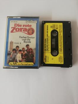 Die rote Zora Folge 3 Fischer Gorian und die Bande 4-fach Silber geschraubt Schwarz mit Gelben Aufkleber 430.021 Intercord