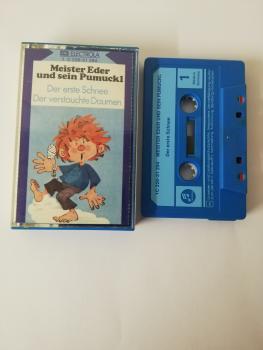 Pumuckl Der erste Schnee/Der verstauchte Daumen Blau mit Blauen Aufkleber 1C228-31294 EMI Electrola Columbia